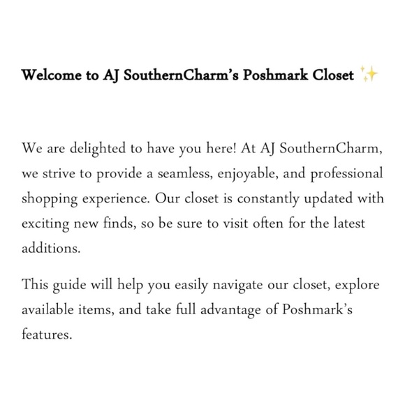 Welcome to AJ SouthernCharm's Closet - How to Navigate - Picture 2 of 6